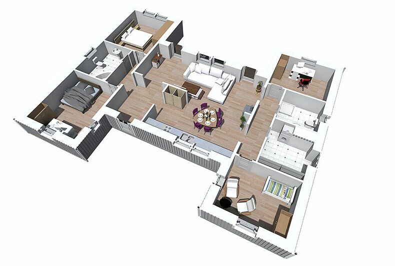 Innenansicht Älmhult 130 Schwedenhaus