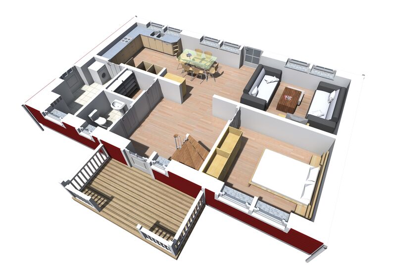Schwedenhaus Nordkap 150 Erdgeschoss Ausstattung